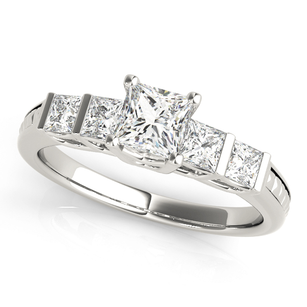 Amazing Wholesale Jewelry - Square Engagement Ring 23977050268-E