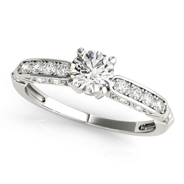 Amazing Wholesale Jewelry - Round Engagement Ring 23977050313-E