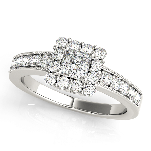 Amazing Wholesale Jewelry - Square Engagement Ring 23977050315-E