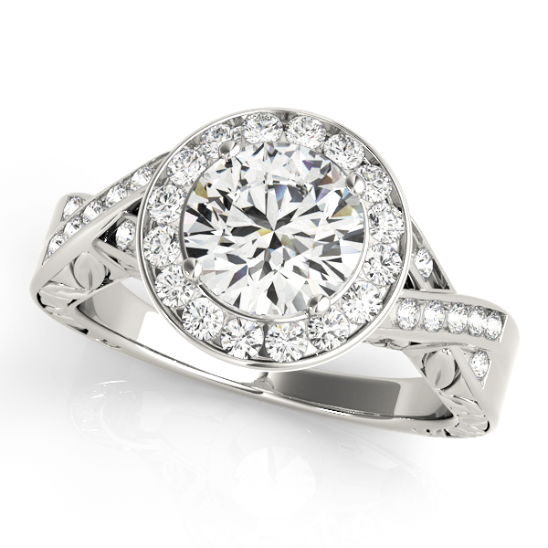 Amazing Wholesale Jewelry - Round Engagement Ring 23977050343-E
