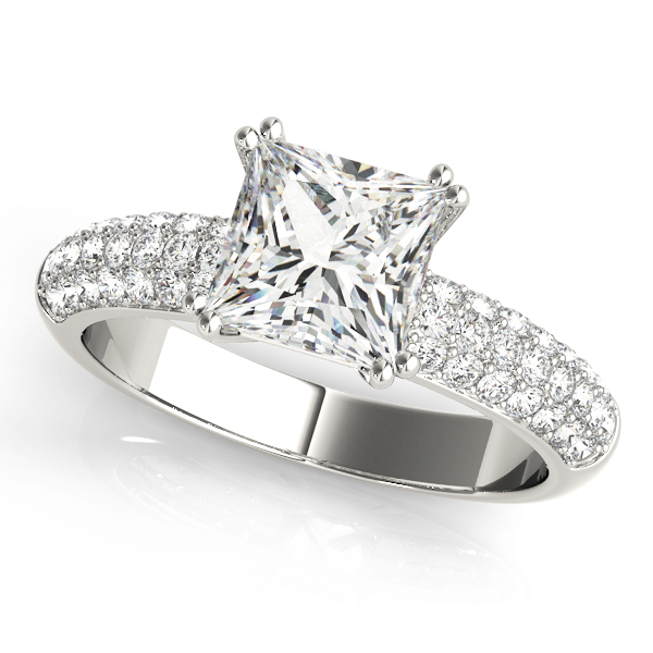 Amazing Wholesale Jewelry - Cushion Engagement Ring 23977050358-E