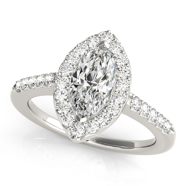 Amazing Wholesale Jewelry - Marquise Engagement Ring 23977050375-E-7X3.5