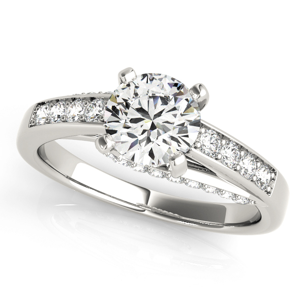 Amazing Wholesale Jewelry - Round Engagement Ring 23977050382-E-1