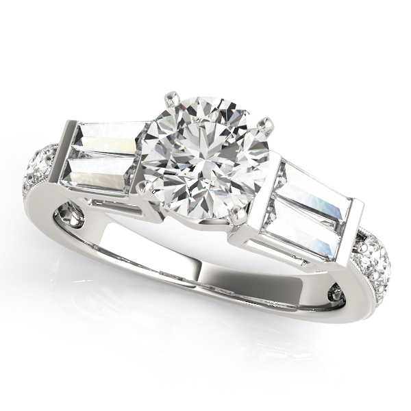 Amazing Wholesale Jewelry - Peg Ring Engagement Ring 23977050386-E-B
