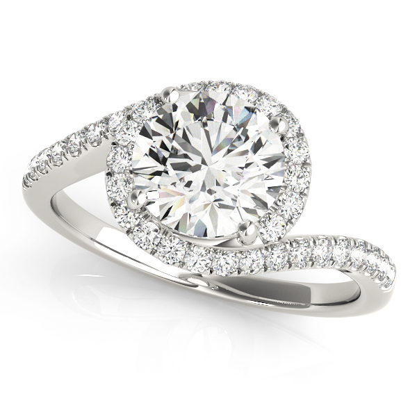 Amazing Wholesale Jewelry - Round Engagement Ring 23977050426-E-1/4