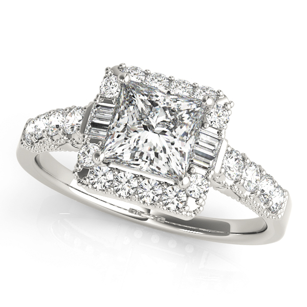 Amazing Wholesale Jewelry - Square Engagement Ring 23977050459-E-11/2