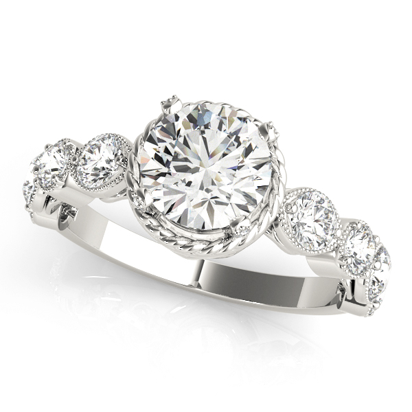 Amazing Wholesale Jewelry - Round Engagement Ring 23977050484-E