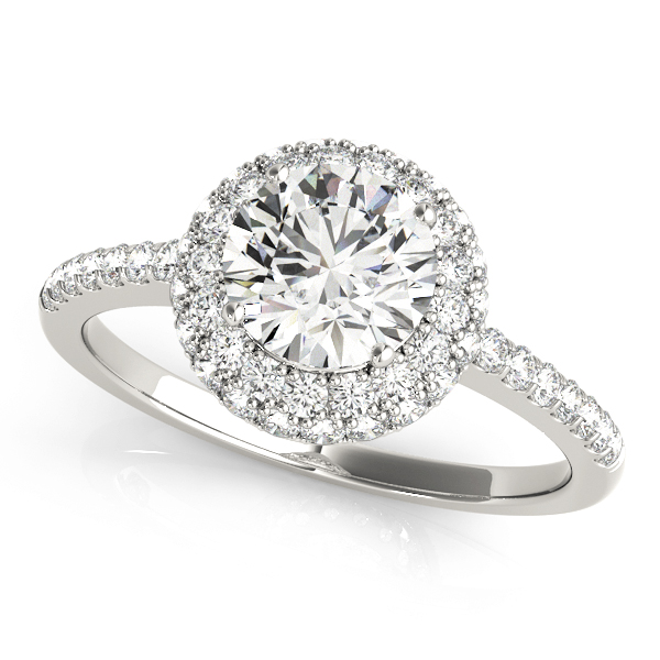 Amazing Wholesale Jewelry - Round Engagement Ring 23977050534-E-1