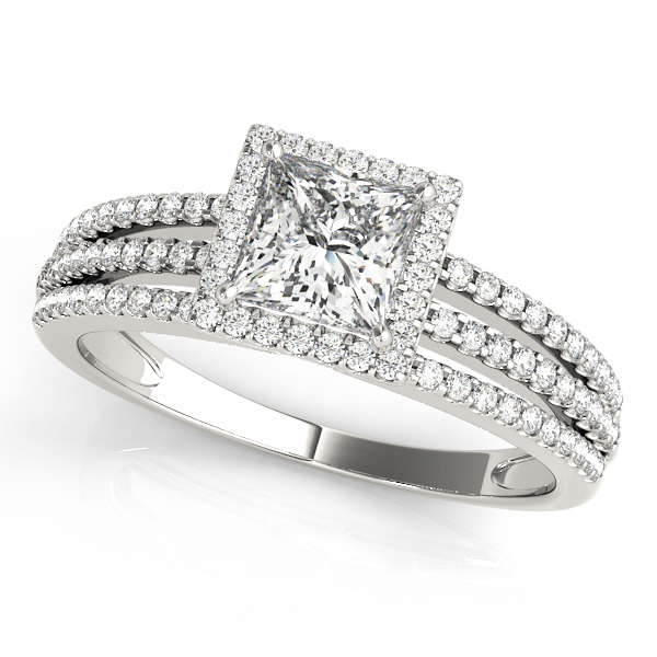 Amazing Wholesale Jewelry - Square Engagement Ring 23977050548-E-1/3