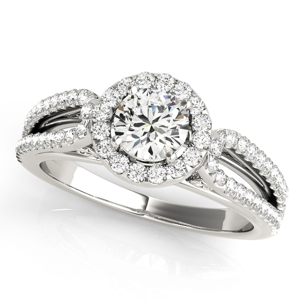 Amazing Wholesale Jewelry - Round Engagement Ring 23977050557-E-3/4