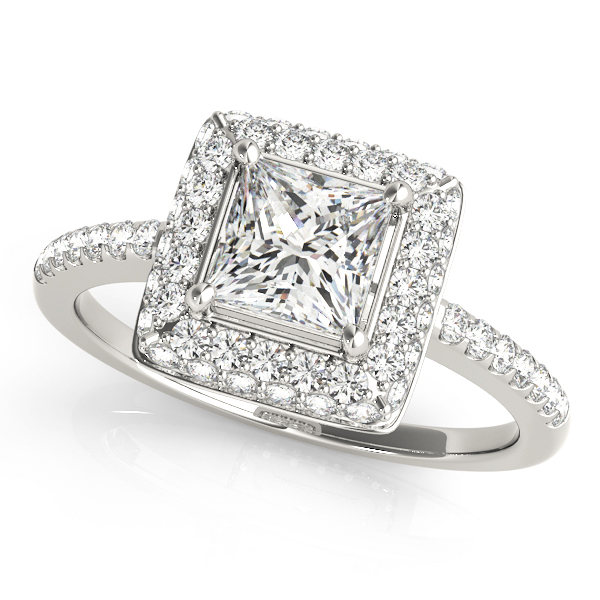 Amazing Wholesale Jewelry - Square Engagement Ring 23977050568-E-1/3