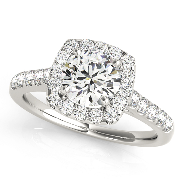 Amazing Wholesale Jewelry - Round Engagement Ring 23977050576-E-1/2