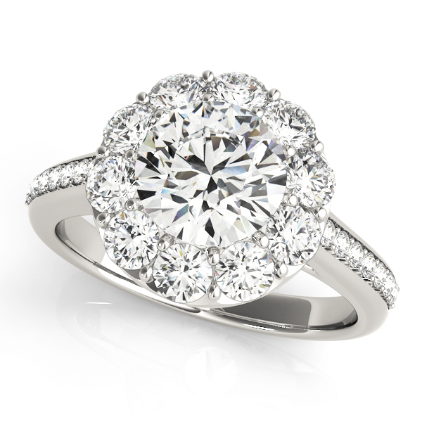 Amazing Wholesale Jewelry - Round Engagement Ring 23977050578-E-11/2