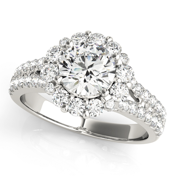Amazing Wholesale Jewelry - Round Engagement Ring 23977050594-E-1