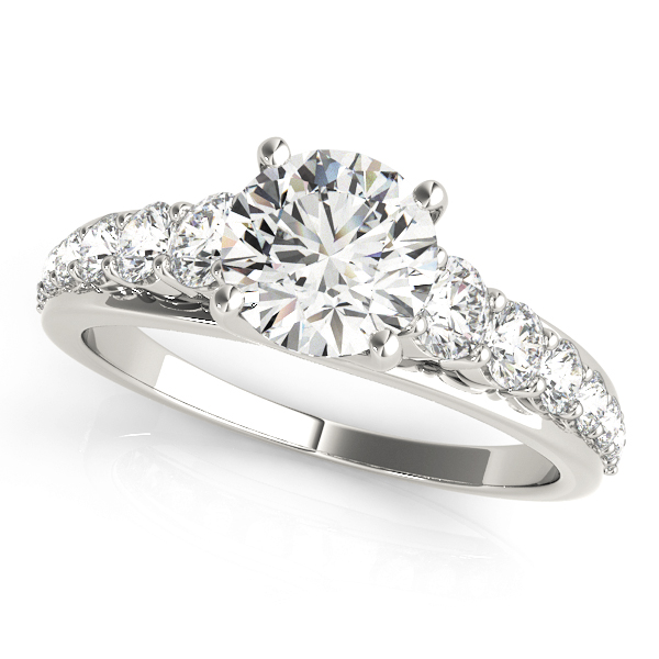 Amazing Wholesale Jewelry - Round Engagement Ring 23977050662-E-1
