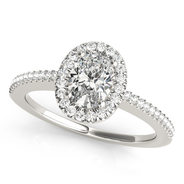 Amazing Wholesale Jewelry - Oval Engagement Ring 23977050816-E-6X4