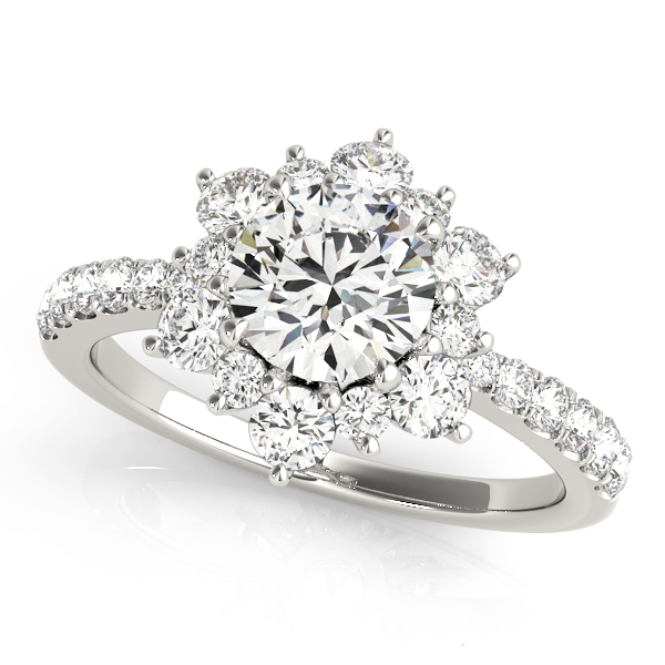 Amazing Wholesale Jewelry - Round Engagement Ring 23977050834-E-1