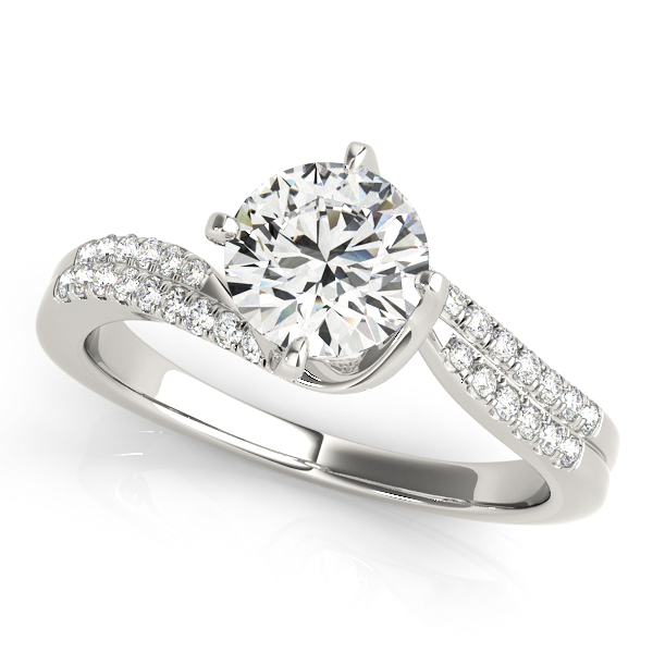 Amazing Wholesale Jewelry - Round Engagement Ring 23977050842-E-1/2