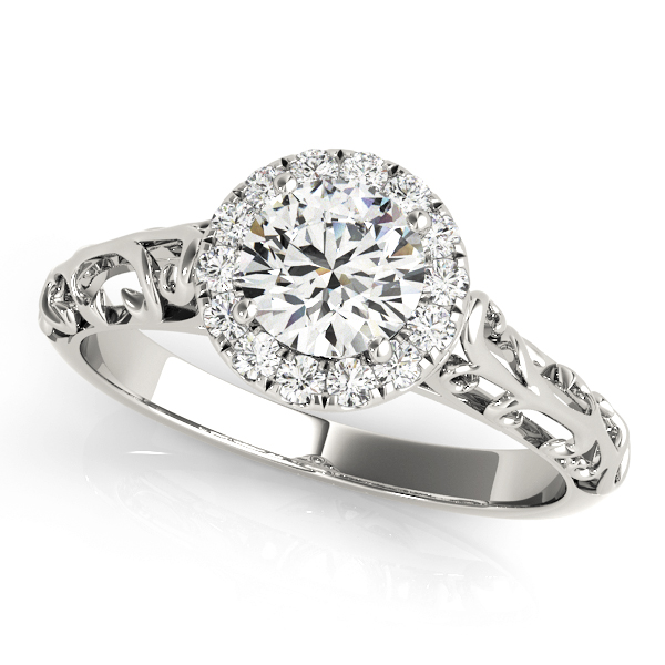 Amazing Wholesale Jewelry - Round Engagement Ring 23977050855-E-5