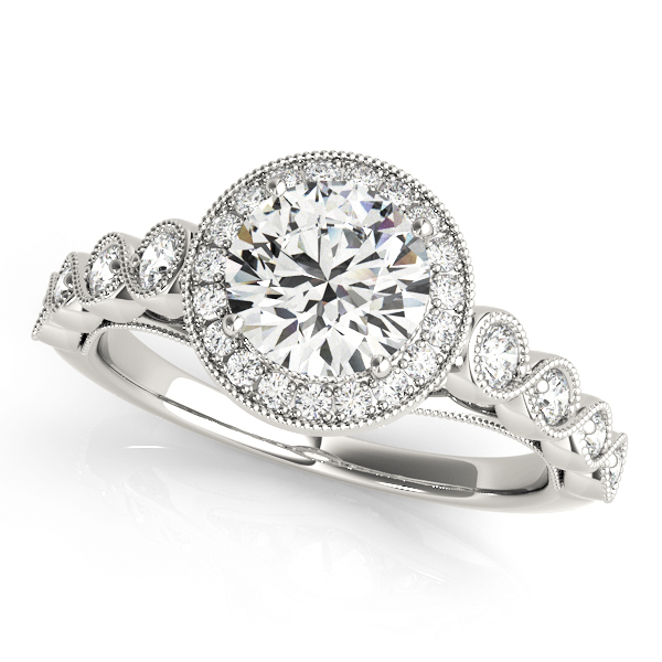 Amazing Wholesale Jewelry - Round Engagement Ring 23977050878-E-11/2