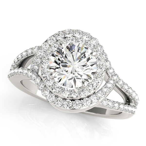 Amazing Wholesale Jewelry - Round Engagement Ring 23977050890-E-3/4