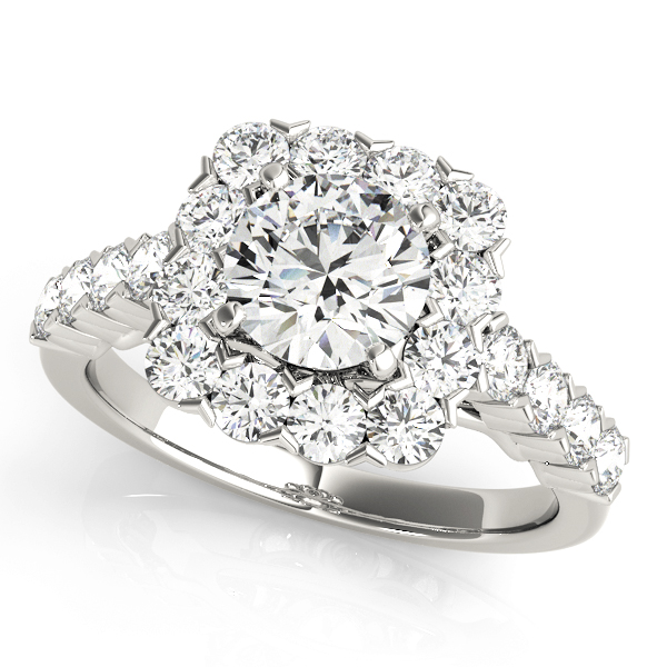 Amazing Wholesale Jewelry - Round Engagement Ring 23977050897-E-1
