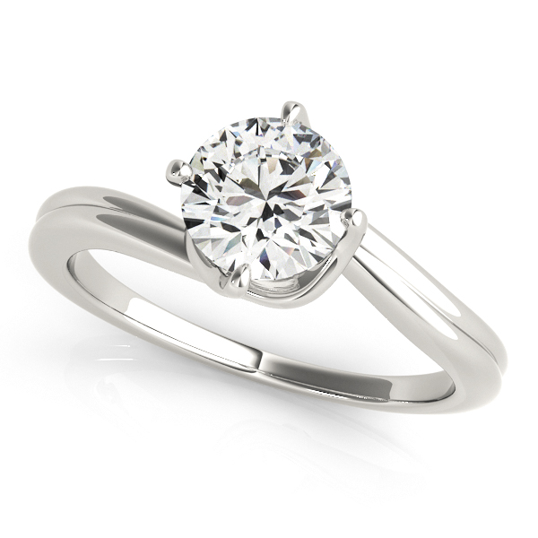 Amazing Wholesale Jewelry - Round Engagement Ring 23977050905-E-1/2