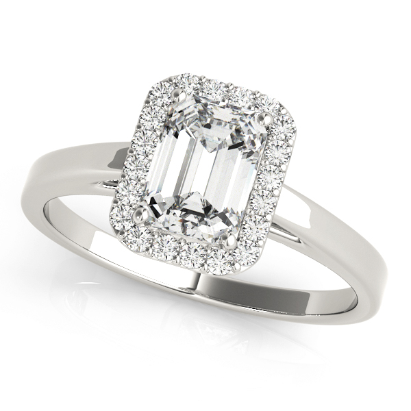 Amazing Wholesale Jewelry - Emerald Cut Engagement Ring 23977050920-E-5X3