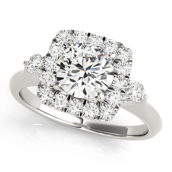 Amazing Wholesale Jewelry - Cushion Engagement Ring 23977050923-E-CU-5.5X5.5