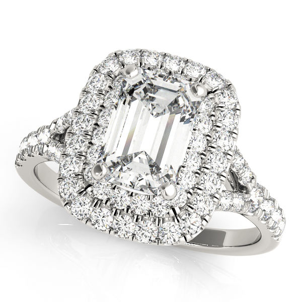Amazing Wholesale Jewelry - Emerald Cut Engagement Ring 23977050951-E-6X4