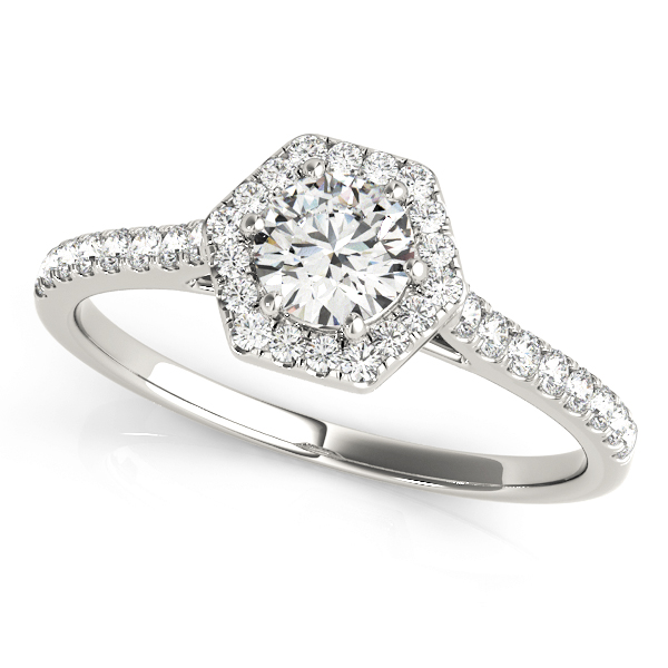 Amazing Wholesale Jewelry - Round Engagement Ring 23977050960-E