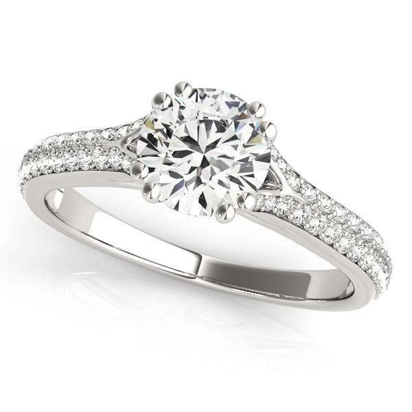 Amazing Wholesale Jewelry - Round Engagement Ring 23977050969-E
