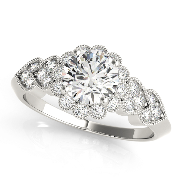 Amazing Wholesale Jewelry - Round Engagement Ring 23977050970-E