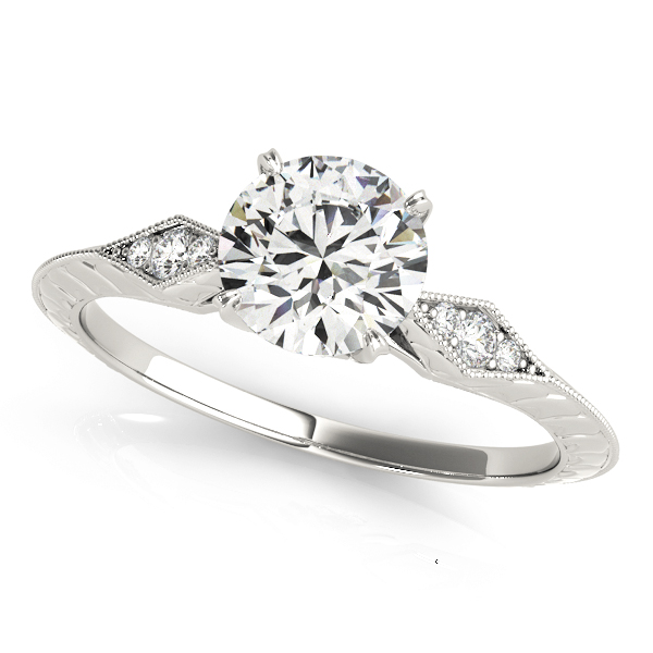 Amazing Wholesale Jewelry - Round Engagement Ring 23977050971-E-1