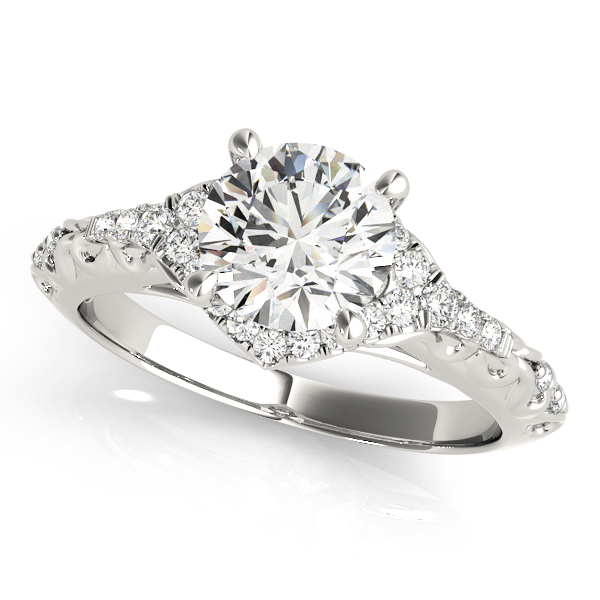 Amazing Wholesale Jewelry - Round Engagement Ring 23977050972-E