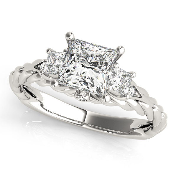 Amazing Wholesale Jewelry - Square Engagement Ring 23977050974-E