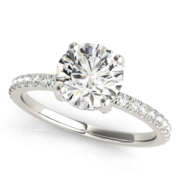 Amazing Wholesale Jewelry - Round Engagement Ring 23977050981-E-1