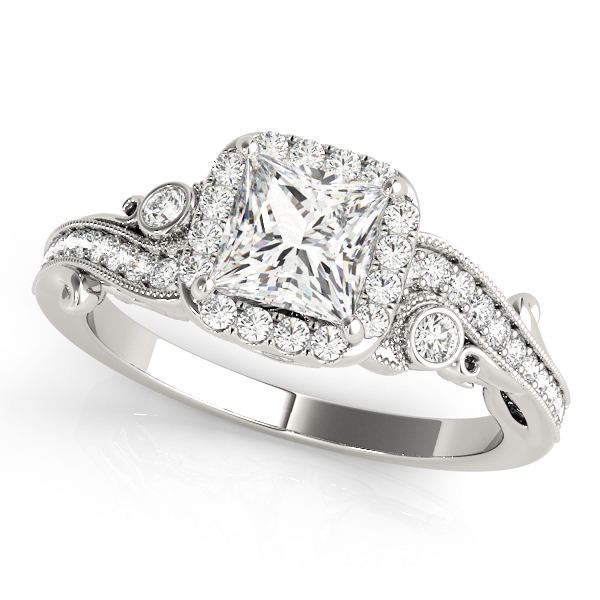Amazing Wholesale Jewelry - Square Engagement Ring 23977051002-E-3.5