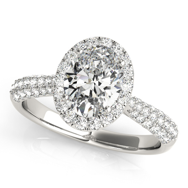 Amazing Wholesale Jewelry - Oval Engagement Ring 23977051011-E-7.5X5.5