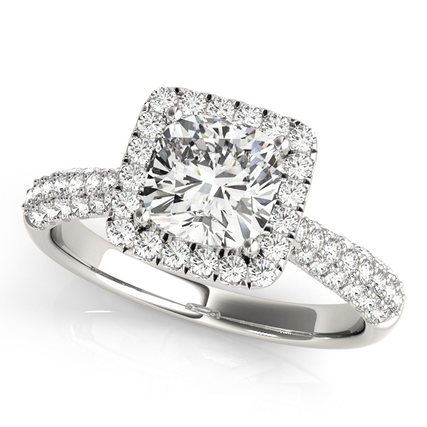 Amazing Wholesale Jewelry - Cushion Engagement Ring 23977051013-E-6