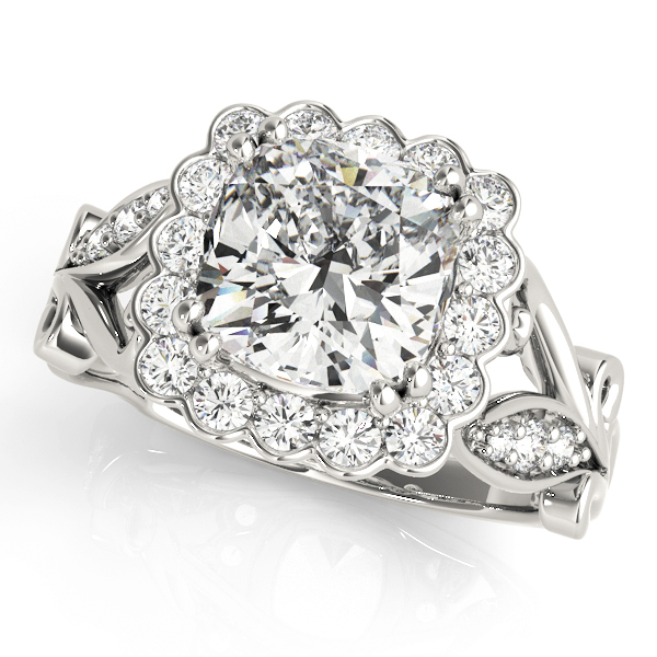 Amazing Wholesale Jewelry - Cushion Engagement Ring 23977051049-E