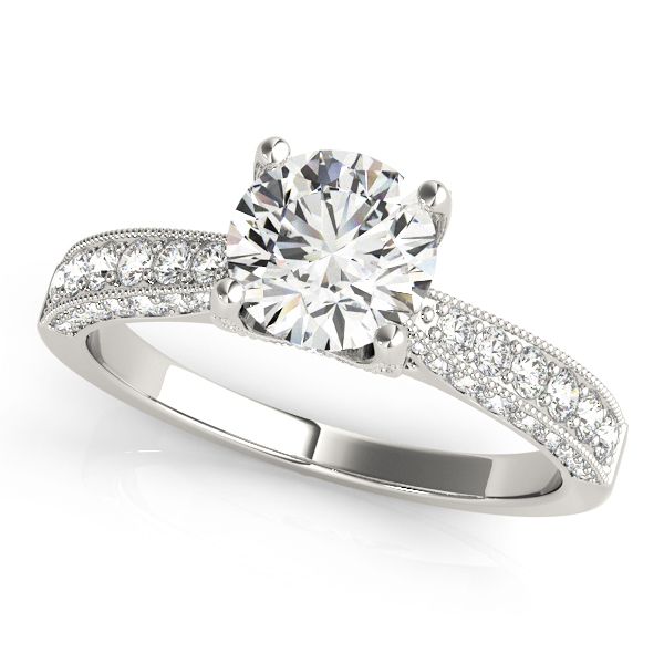 Amazing Wholesale Jewelry - Round Engagement Ring 23977051061-E