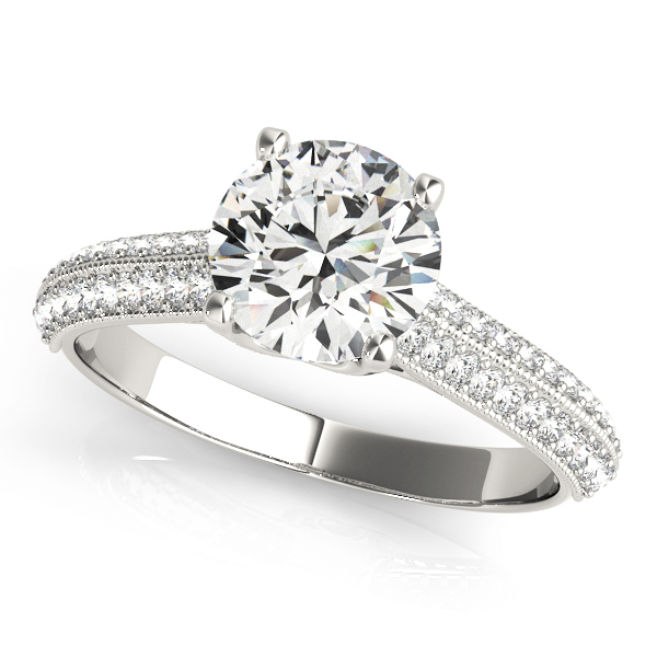 Amazing Wholesale Jewelry - Round Engagement Ring 23977051062-E