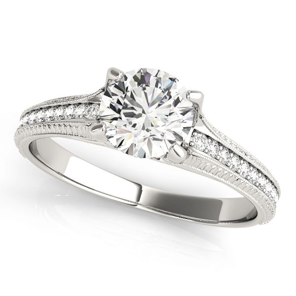 Amazing Wholesale Jewelry - Round Engagement Ring 23977051066-E