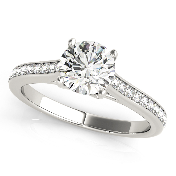 Amazing Wholesale Jewelry - Round Engagement Ring 23977051067-E-1/3
