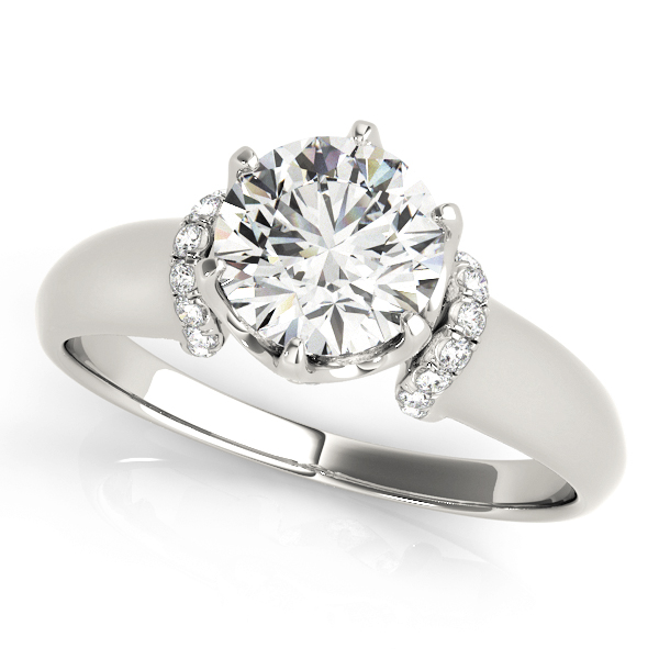 Amazing Wholesale Jewelry - Round Engagement Ring 23977051070-E-1/4
