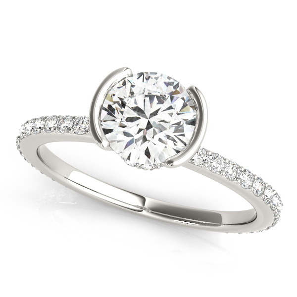 Amazing Wholesale Jewelry - Round Engagement Ring 23977051110-E