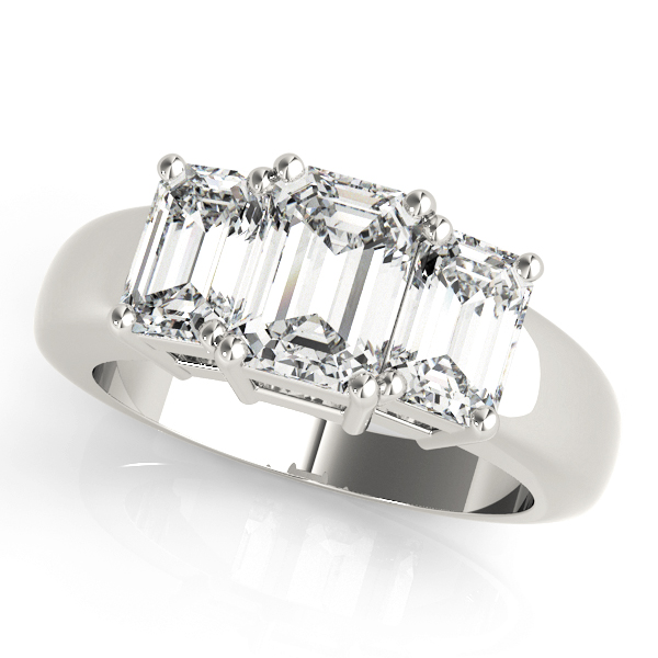 Amazing Wholesale Jewelry - Emerald Cut Engagement Ring 23977081981-A