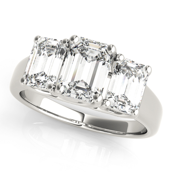 Amazing Wholesale Jewelry - Emerald Cut Engagement Ring 23977081986-A