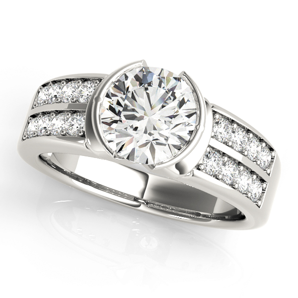 Amazing Wholesale Jewelry - Round Engagement Ring 23977082756-B